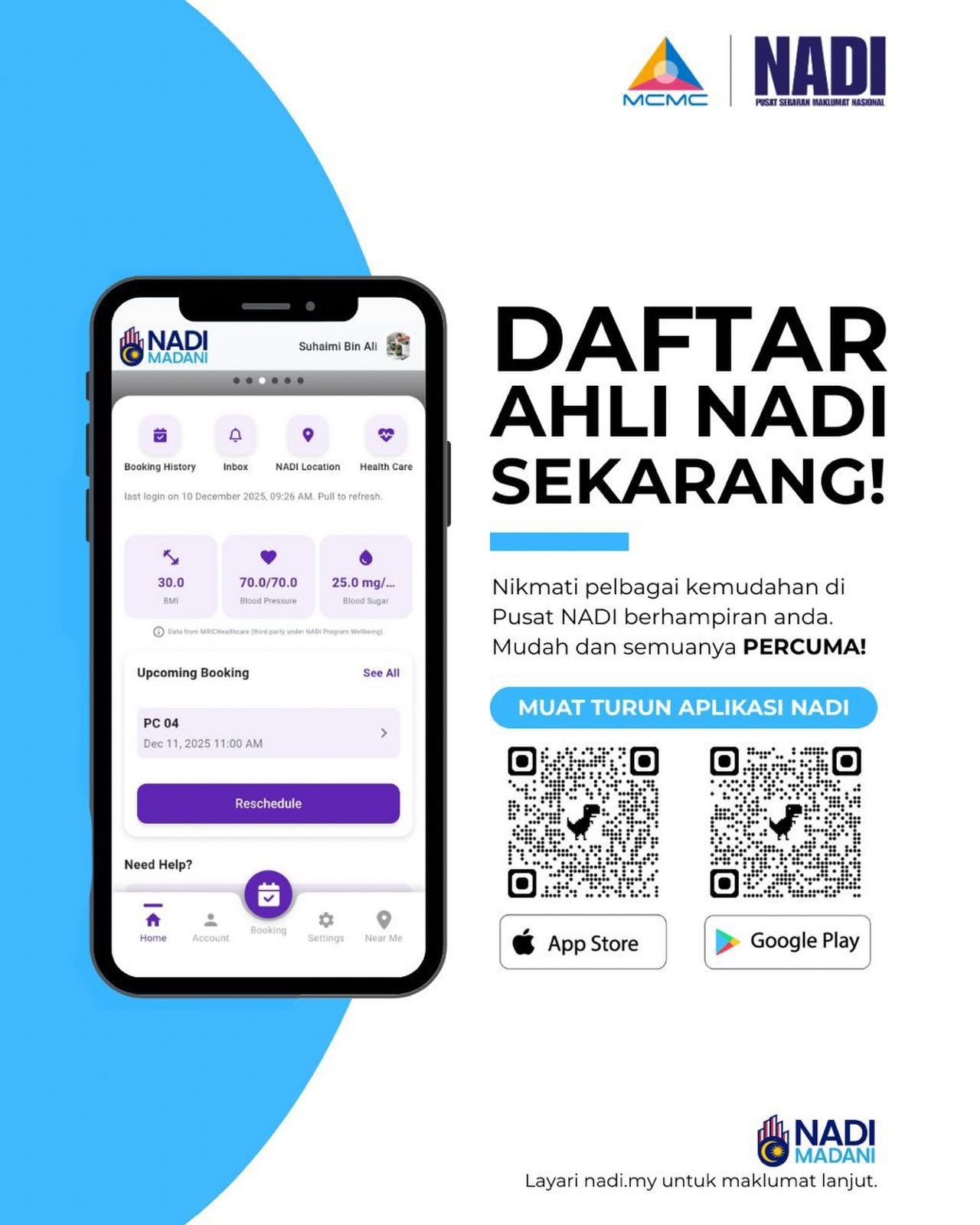 membership nadi qr